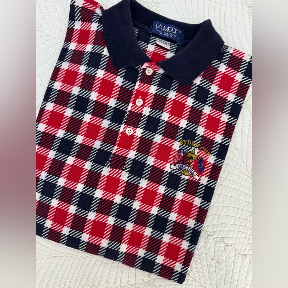 Vintage 1995 Ryder Cup Men's Polo Shirt- Size L